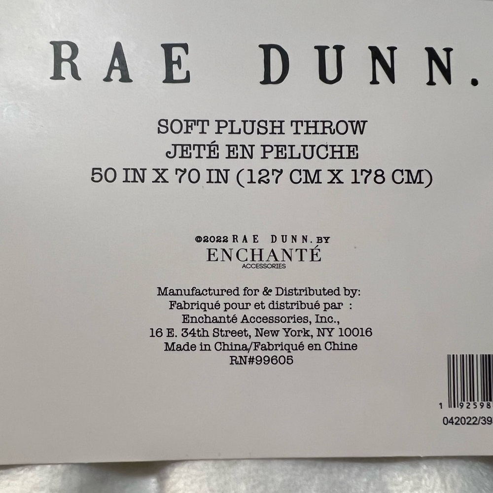 RAE DUNN SUNDAY FUNDAY Football & Mugs Soft Plush Throw NWT - Picture 6 of 6